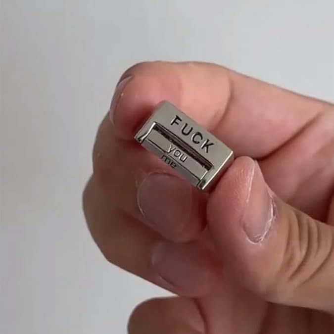 Funny Rotating 'FUCK' Ring