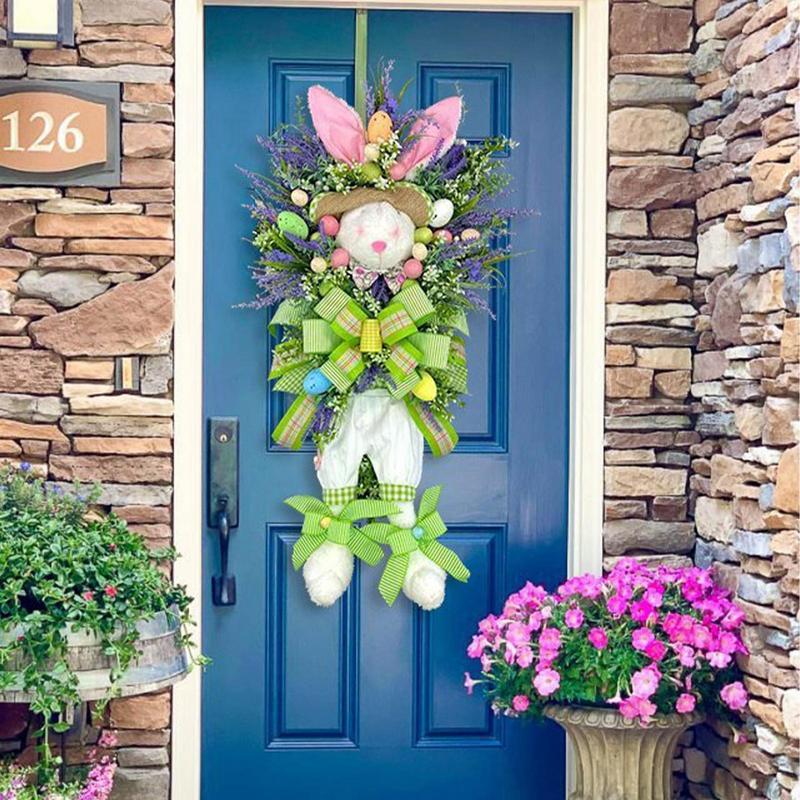 🐰💐New Easter Bunny Colorful Wreath