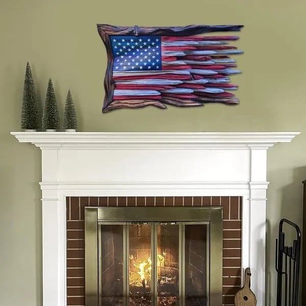 🔥Hot Sale 49% OFF -Wooden American Flag (BUY 2 FREE SHIPPING)