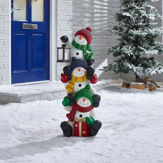 🔥Flash Sale - 49% OFF 🎄Holiday Cheer Snowman Trio with Lantern