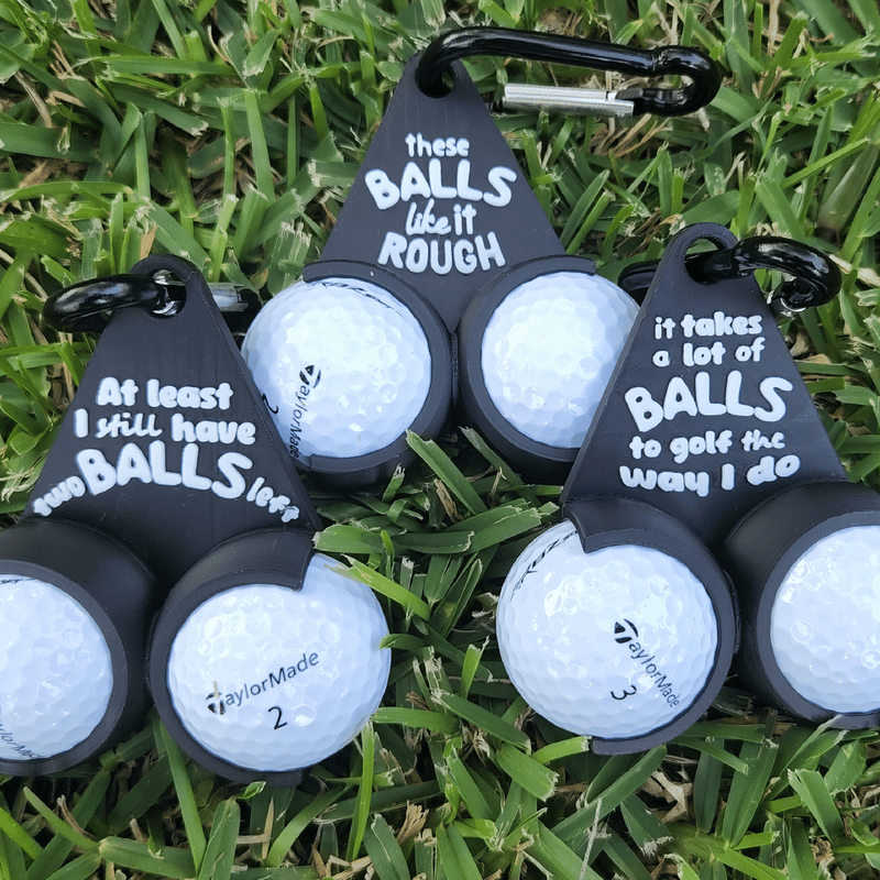 3D Printed Funny Golf Ball Holder - Funny Golf Gifts