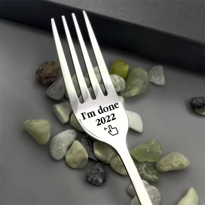 (🌹Huge Sale - 49% OFF🌹) 💝 Engraved Fork (With Gift Box) 💝