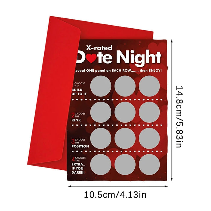 💑Date Night Scratch Card Valentine Sexy Love Gift