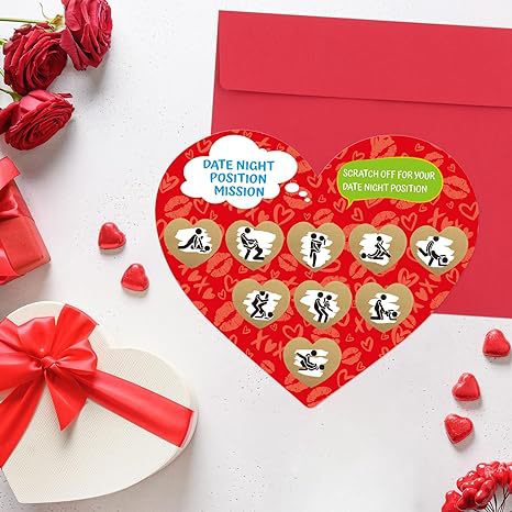 💑Date Night Scratch Card Valentine Sexy Love Gift