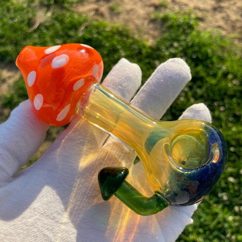 Mushroom Glass Smoking Pipe