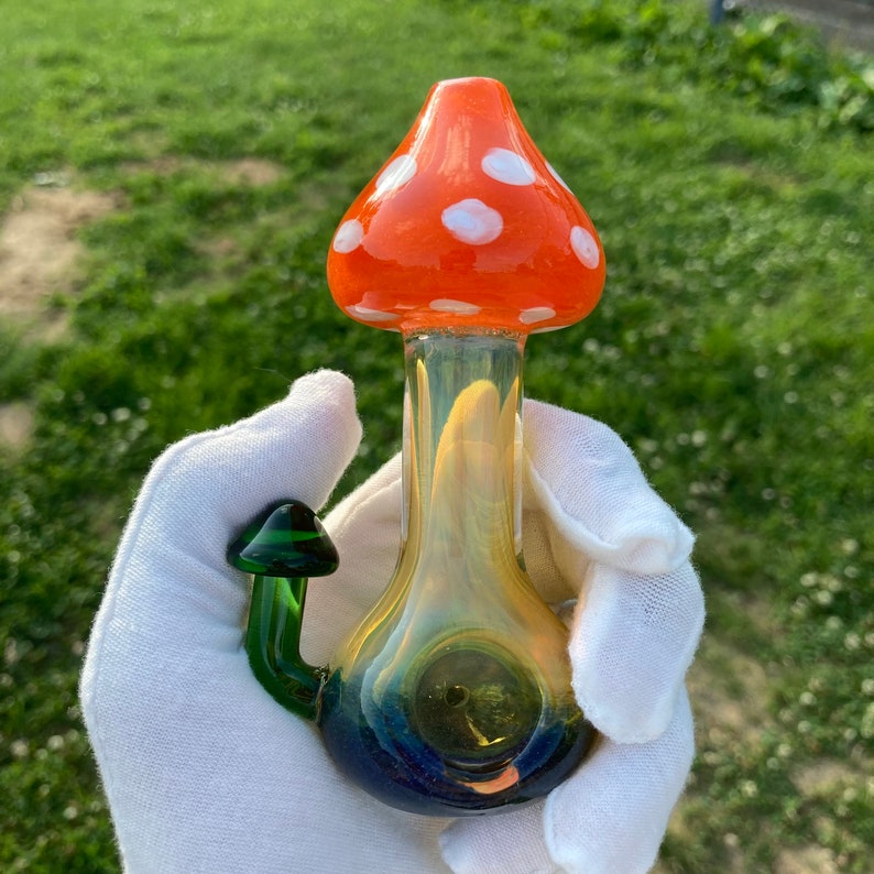 Mushroom Glass Smoking Pipe