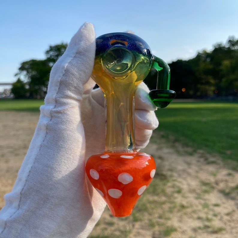 Mushroom Glass Smoking Pipe