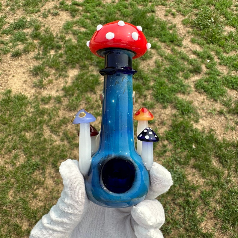 Mushroom Glass Smoking Pipe