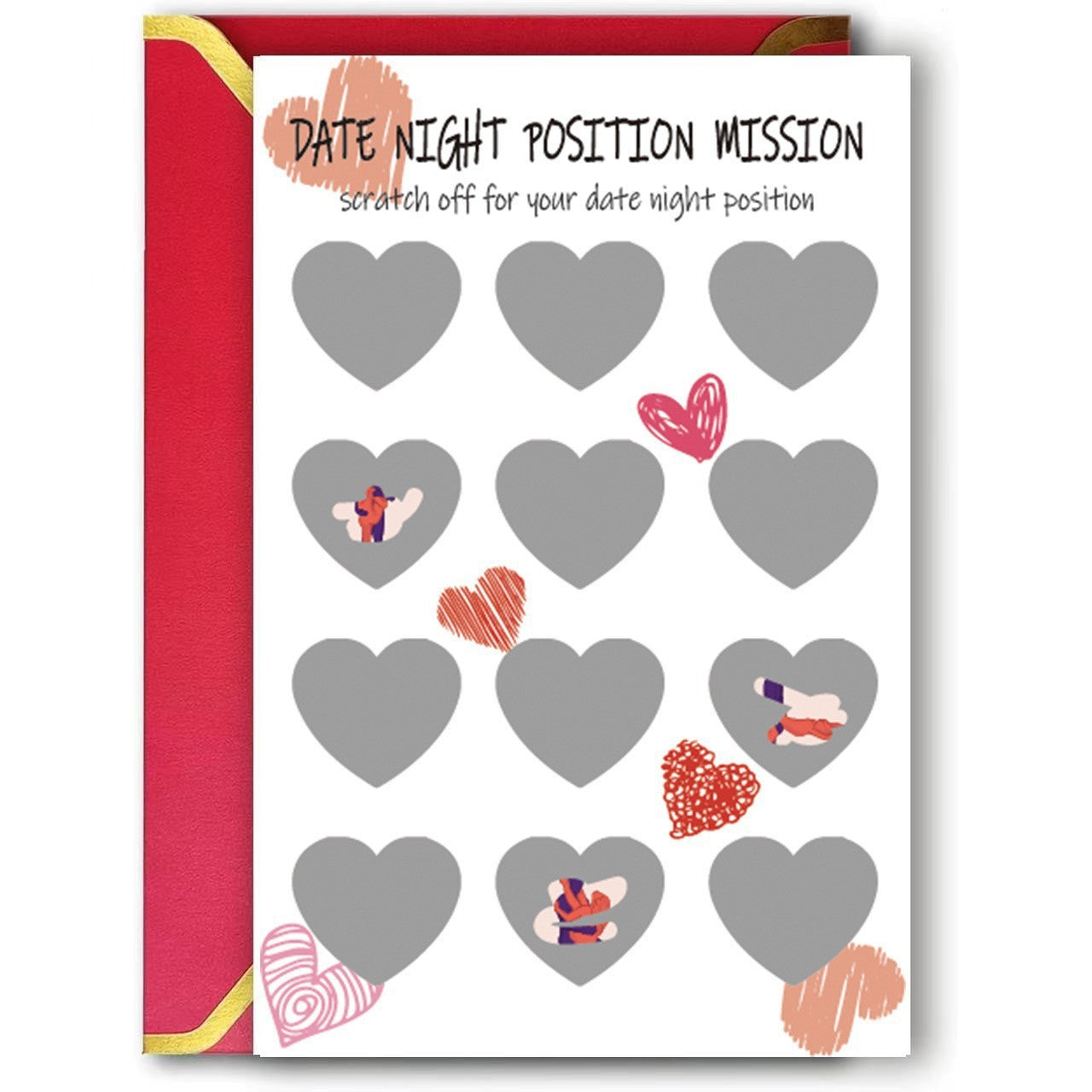 💑Date Night Scratch Card Valentine Sexy Love Gift