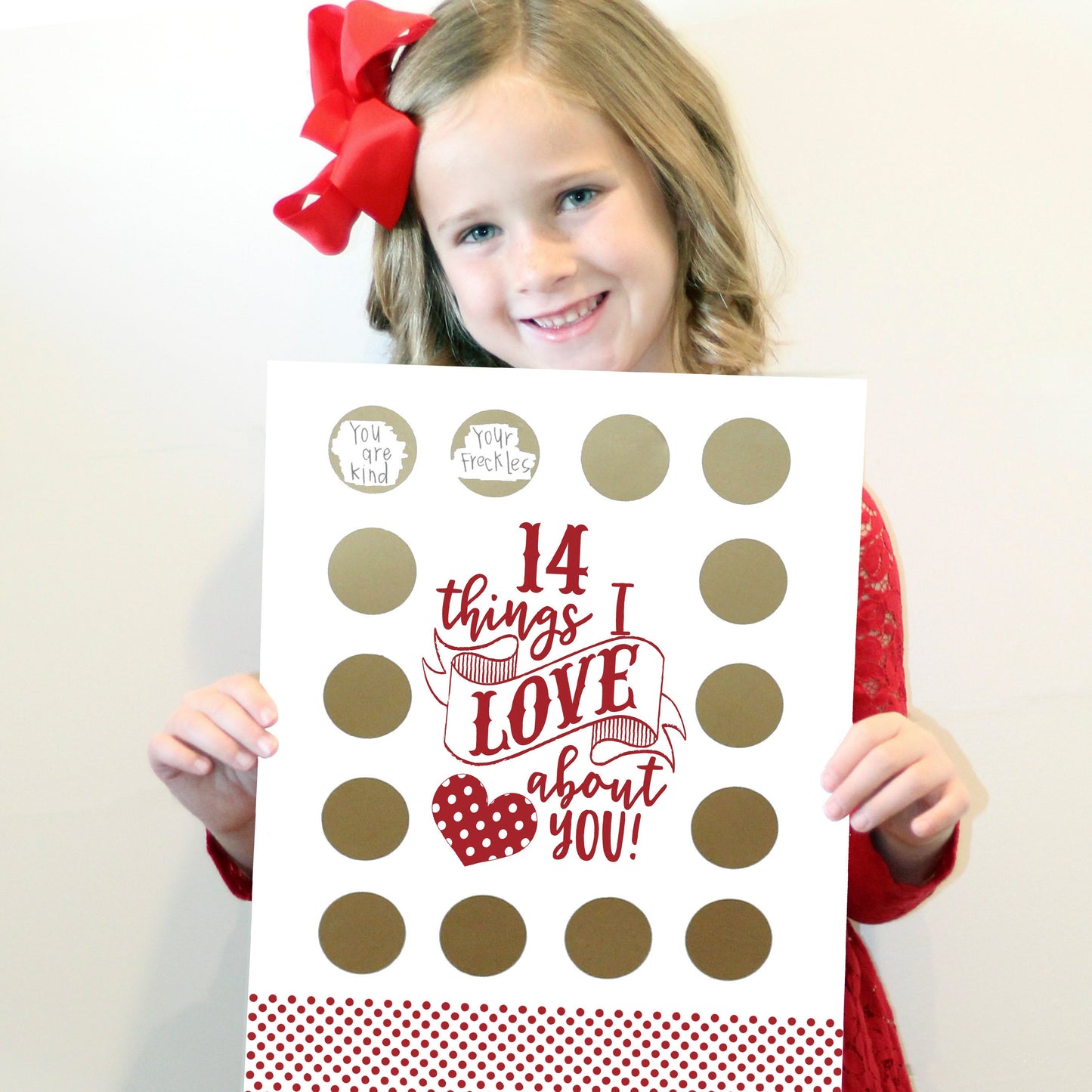 Valentine's Scratch Off Advent 14 things I or WE love about you!