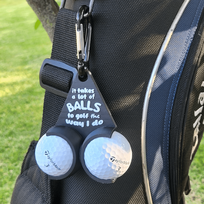 3D Printed Funny Golf Ball Holder - Funny Golf Gifts