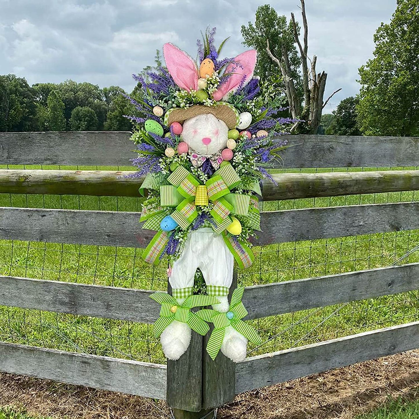 🐰💐New Easter Bunny Colorful Wreath