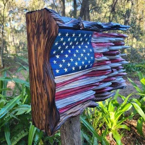 🔥Hot Sale 49% OFF -Wooden American Flag (BUY 2 FREE SHIPPING)