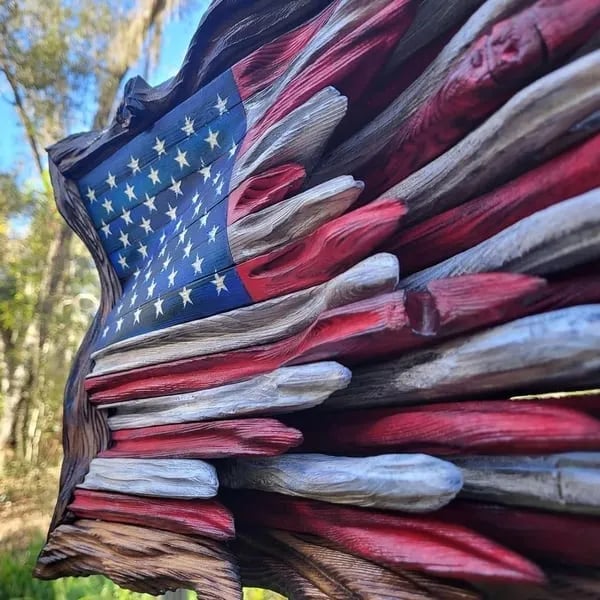 🔥Hot Sale 49% OFF -Wooden American Flag (BUY 2 FREE SHIPPING)