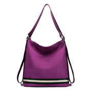 Women's Stylish Solid Waterproof Nylon Bags Multifunctional Zipper Backpack - Marfuny