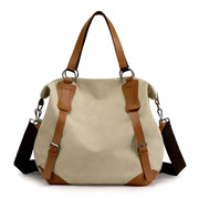 Multifunction Large Capacity Retro Ladies Canvas Bag