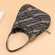 3-Layer Pocket Letter Printed Women Shoulder Bag