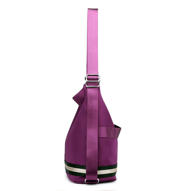 Women's Stylish Solid Waterproof Nylon Bags Multifunctional Zipper Backpack - Marfuny
