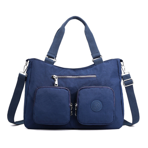 Women's Elegant Print Waterproof Nylon Bags Large Capacity Zipper Crossbody Bags - Marfuny