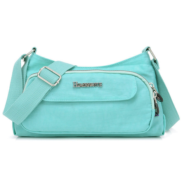 Women's Fashion Soild Waterproof Nylon Bags Multi-pocket Zipper Crossbody Bags - Marfuny