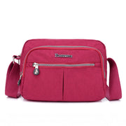 Women's Casual Waterproof Nylon Bag Solid Multi-pocket Zipper Crossbody Bags - Marfuny