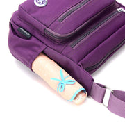 Women's Fashion Solid Waterproof Nylon Bags Large Capacity Multi-pocket Zipper Crossbody Bag - Marfuny