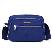 Women's Casual Waterproof Nylon Bag Solid Multi-pocket Zipper Crossbody Bags - Marfuny