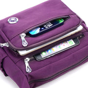 Women's Fashion Solid Waterproof Nylon Bags Large Capacity Multi-pocket Zipper Crossbody Bag - Marfuny