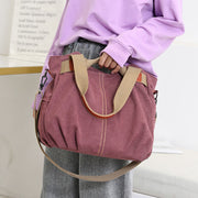 Women's Fashion High Quality Canvas Large Capacity Multi-pocket Zipper Handbags - Marfuny