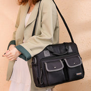 Women‘s Fashion Solid Waterproof Nylon Bags Multi-pocket Multifunctional Zipper Crossbody Bags - Marfuny
