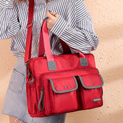 Women‘s Fashion Solid Waterproof Nylon Bags Multi-pocket Multifunctional Zipper Crossbody Bags - Marfuny