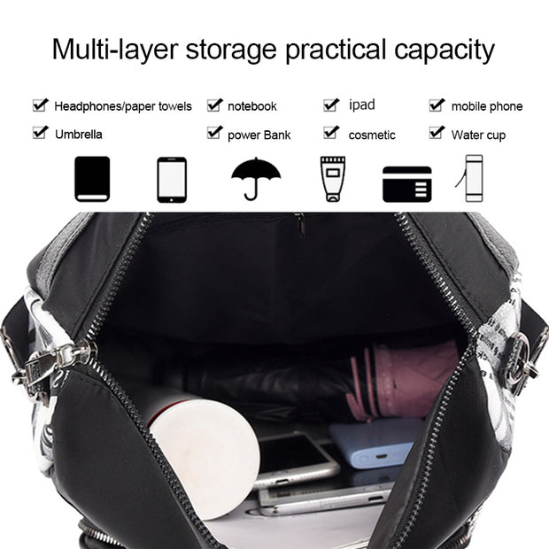 Beliebter multifunktionaler Rucksack mit Zeitungsmuster
