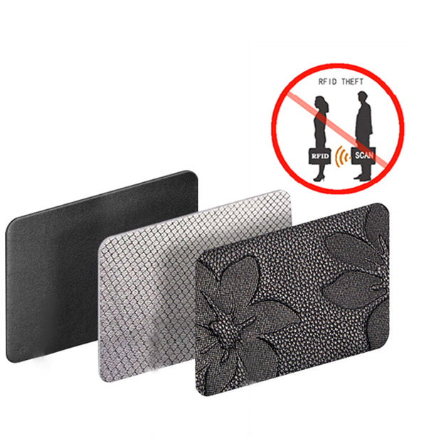 Women's RFID Fashion Genuine Leather Print Multi-card Slot Long Wallet - Marfuny