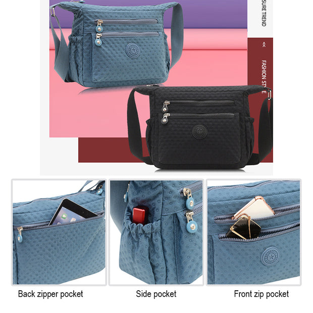Fashion Color Dot-Pattern Large Capacity Ladies Crossbody Bag