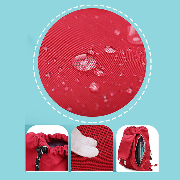 Women's Fashion College style Waterproof Oxford Bag Large Capacity Multi-pocket Zipper Backpack - Marfuny