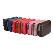 Genuine Leather Unisex RFID Anti-Theft Organ Card Case