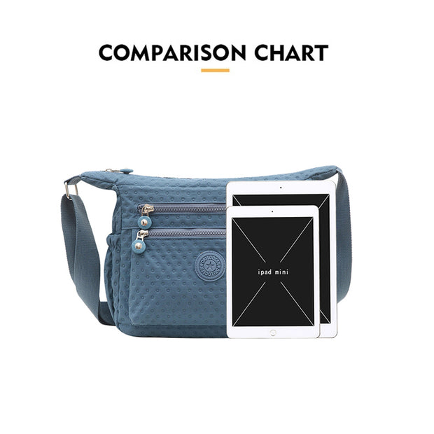 Fashion Color Dot-Pattern Large Capacity Ladies Crossbody Bag