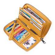 Women Genuine Leather RFID Anti-Theft Wallet