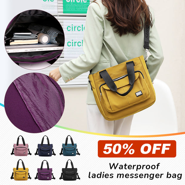 Fashion Casual Multifunction Large-Capacity Waterproof Ladies Messenger Bag