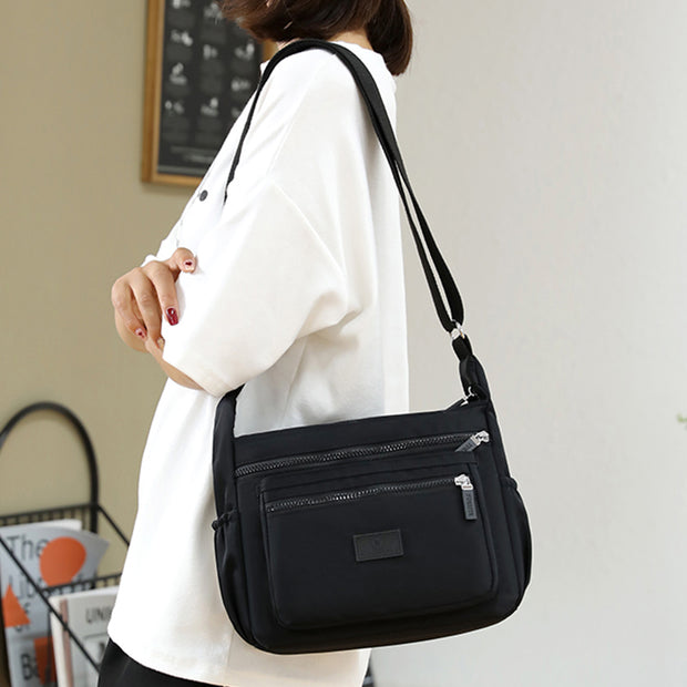 New Waterproof Nylon Bag Multi-Pocket Women's Crossbody Bag