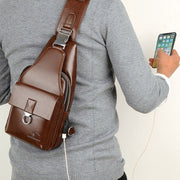 Wiederaufladbare, wasserdichte, hochwertige Brusttasche