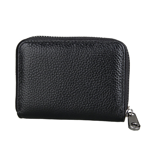 Genuine Leather Unisex RFID Anti-Theft Organ Card Case