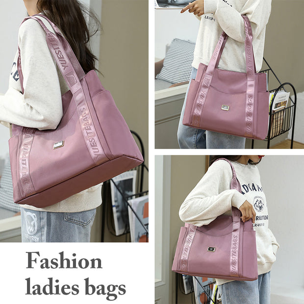 Letter Print Shoulder Strap Casual Handbag