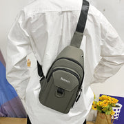 Wasserdichte Brusttasche aus Nylon mit mehreren Taschen für Herren