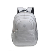 Fashion Simple Color Multi-Pocket Large-Capacity School Backpack