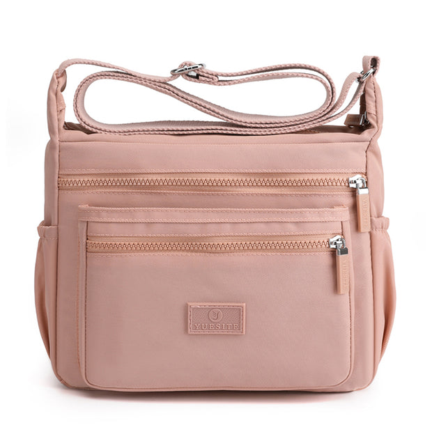 New Waterproof Nylon Bag Multi-Pocket Women's Crossbody Bag