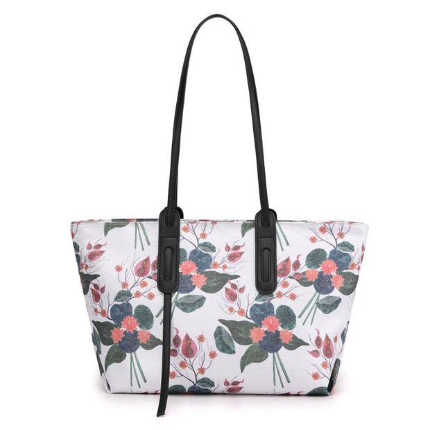 Fashion Casual Printed Nylon Large Capacity Handbag
