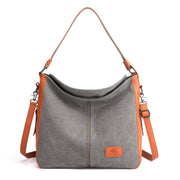 Durable Multi-Pocket Anti-Theft Design Retro Art Canvas Bag
