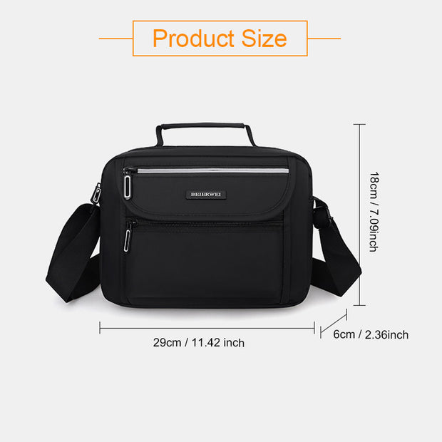 Business Casual Messenger Bag aus Nylon für Herren