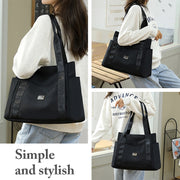 Letter Print Shoulder Strap Casual Handbag